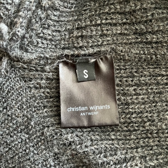 Belgium designer alpaca cardigan Christian wijnants - Picture 8 of 9